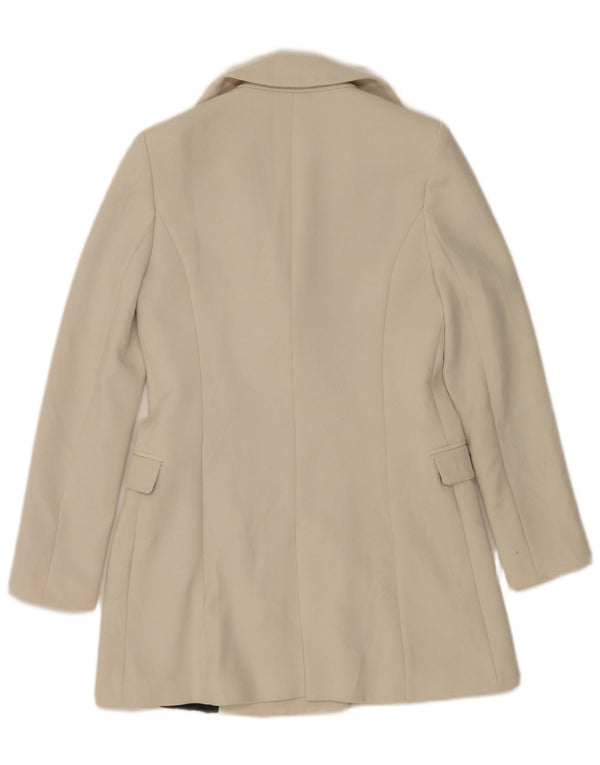 Женское пальто Zara UK 6 XS Off White из полиэстера