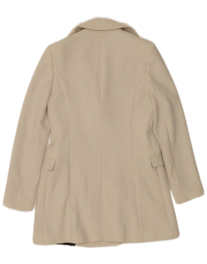 Женское пальто Zara UK 6 XS Off White из полиэстера