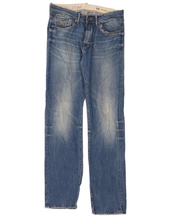 Женские прямые джинсы Tommy Hilfiger Rex с высокой талией W30 L34 синие