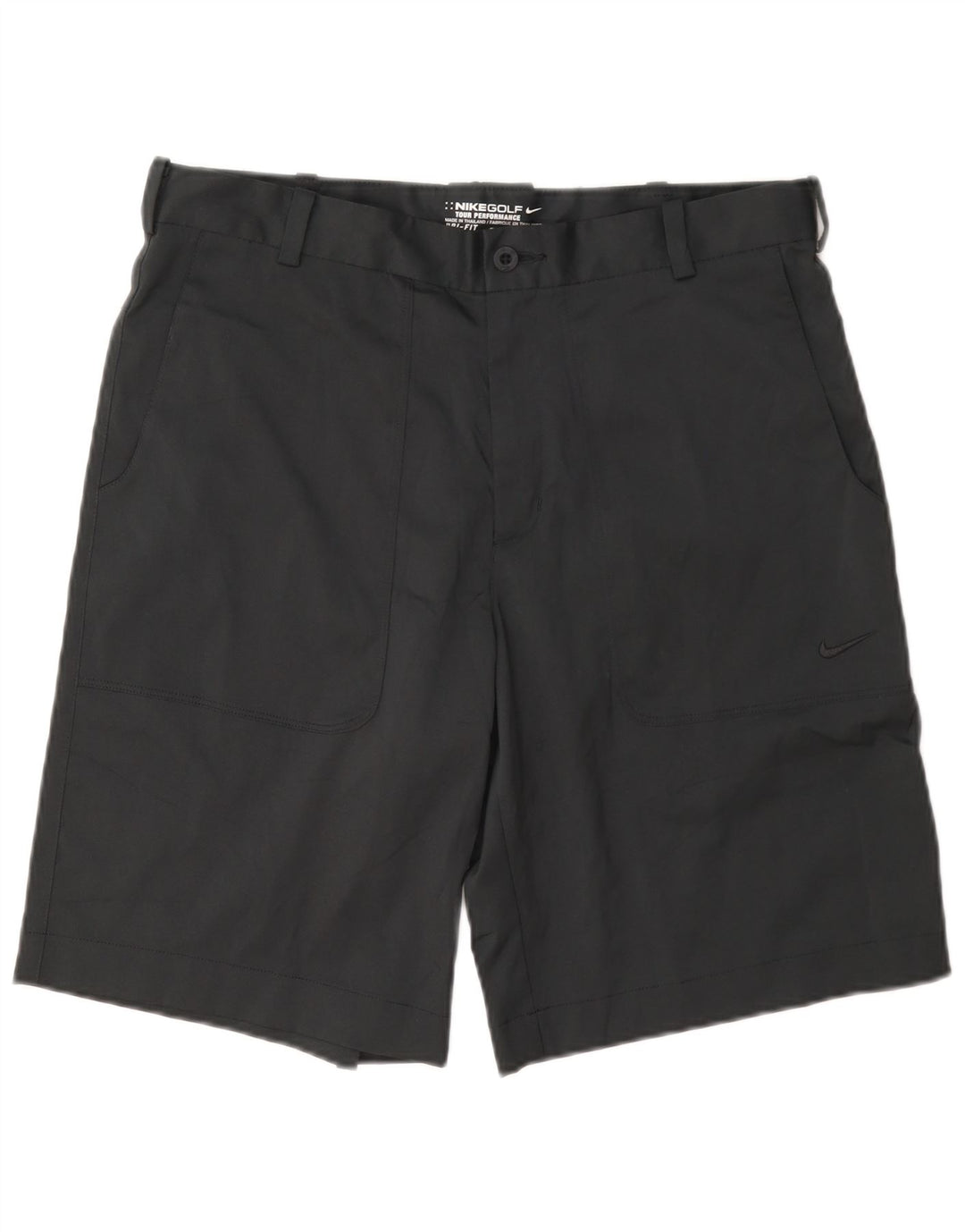 Мужские шорты чинос Nike Dri Fit W32, средний черный полиэстер