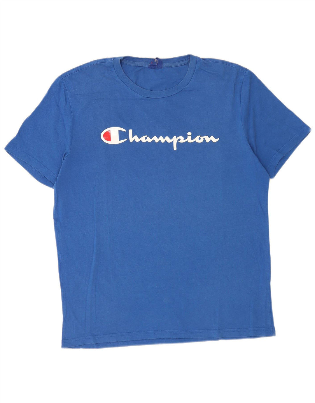 Мужская футболка с рисунком Champion, большая синяя