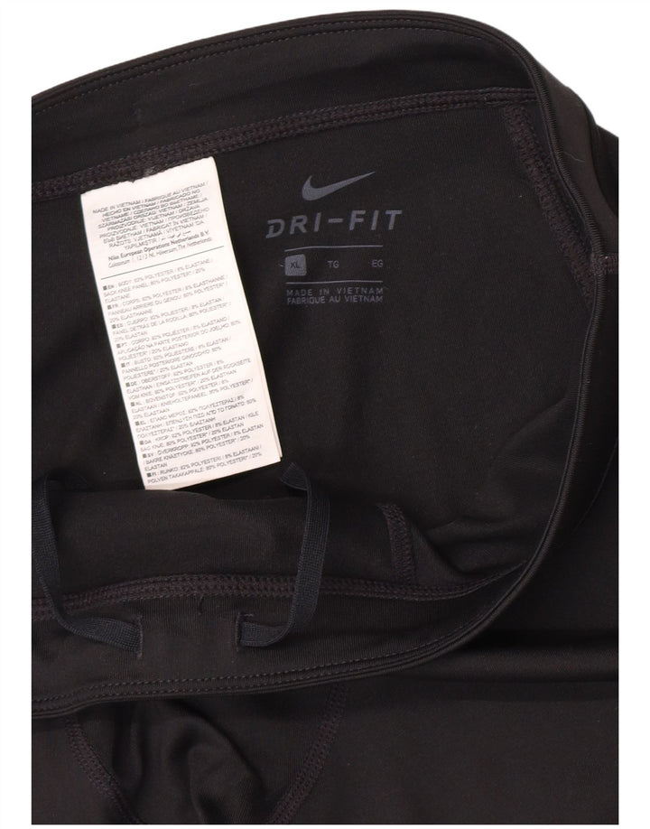 Мужские леггинсы-капри Nike Dri Fit XL, черные, полиэстер