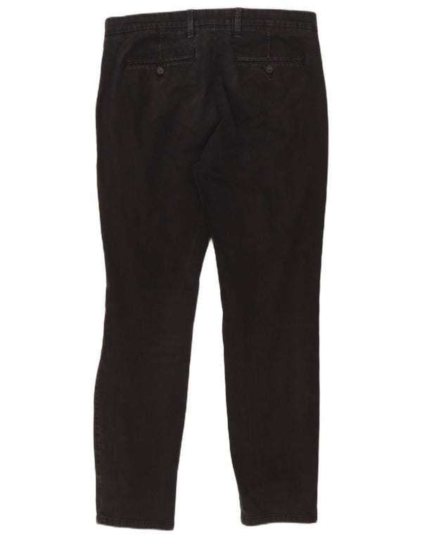 Мужские брюки-чиносы Marks & Spencer W32 L31, черные, хлопковые