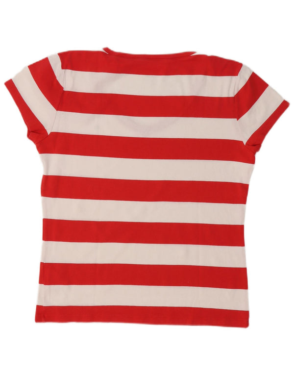 TOMMY HILFIGER Женская футболка Top UK 18 XL, хлопок в красную полоску