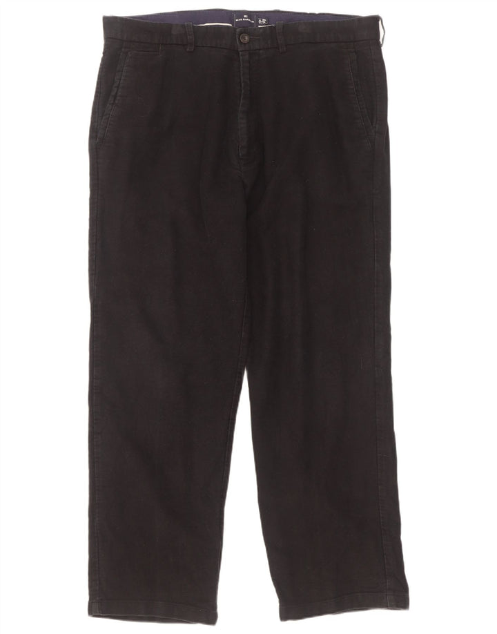 Мужские прямые брюки чинос Marks & Spencer Blue Harbour W36 L29 черные