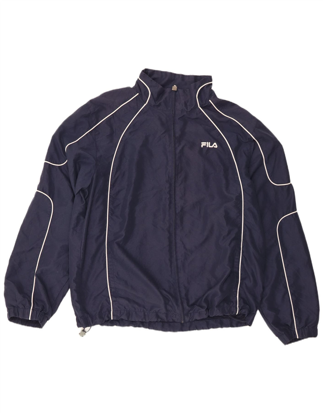 Мужская дождевик Fila с графическим рисунком UK 42 XL, темно-синий в полоску, полиэстер