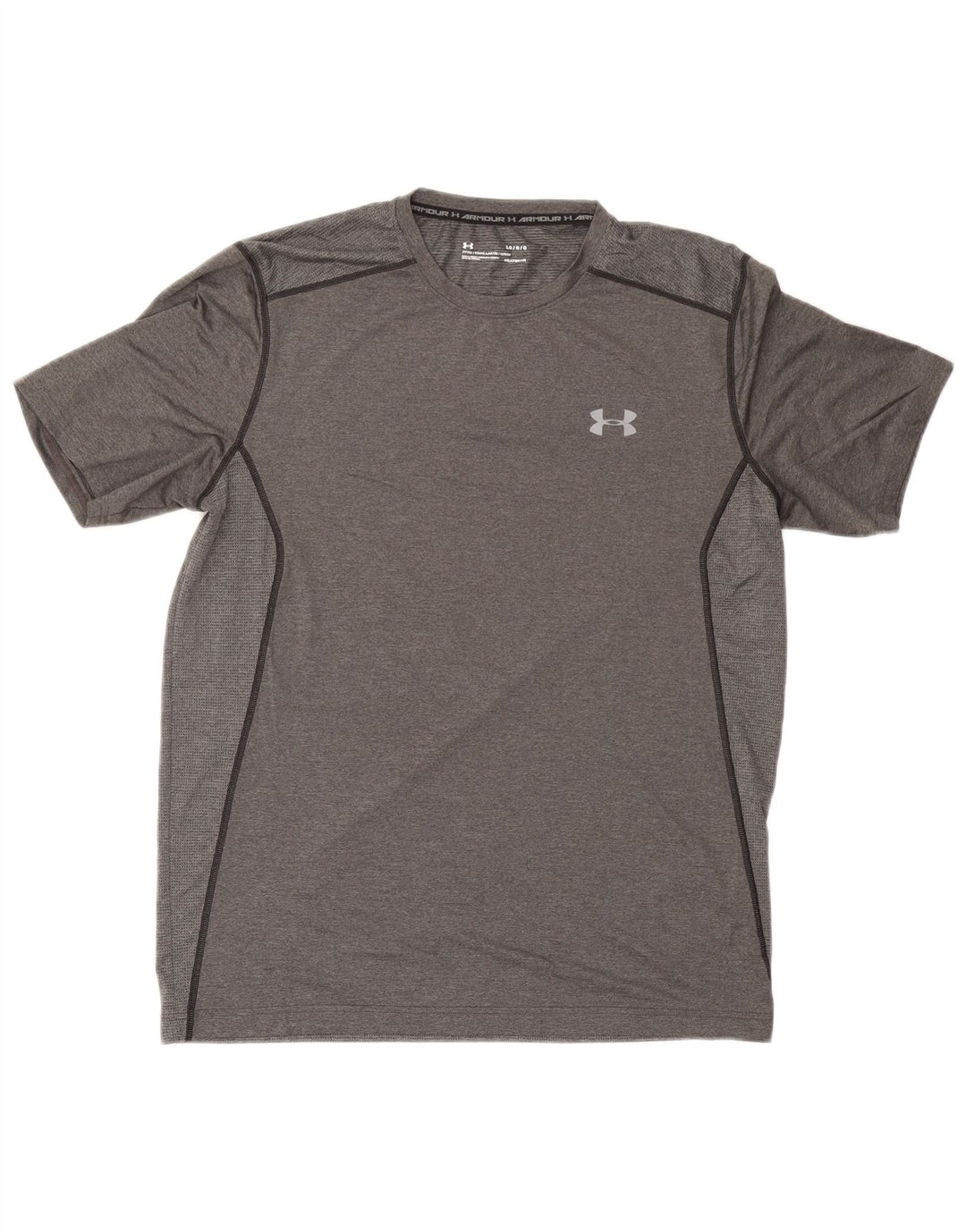 Мужская футболка Under Armour Top Large Grey из полиэстера, спортивная