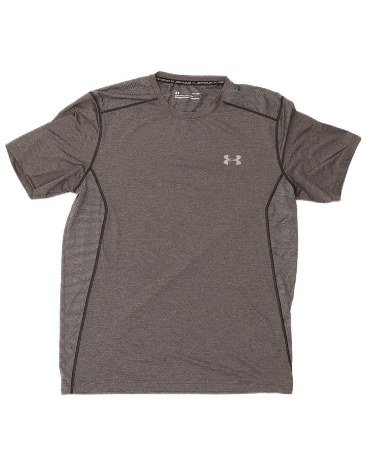 Мужская футболка Under Armour Top Large Grey из полиэстера, спортивная