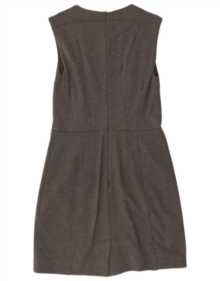 MARELLA Womens Sleeveless Sheath Dress UK 10 Small Grey