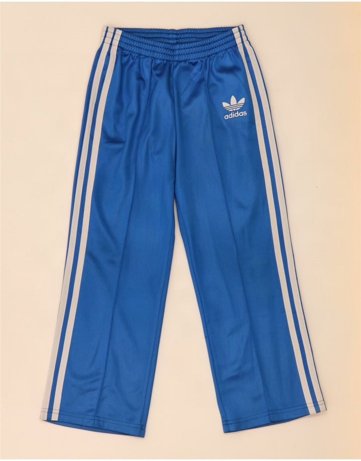 Спортивные брюки Adidas для девочек 5-6 лет, синие, полиэстер