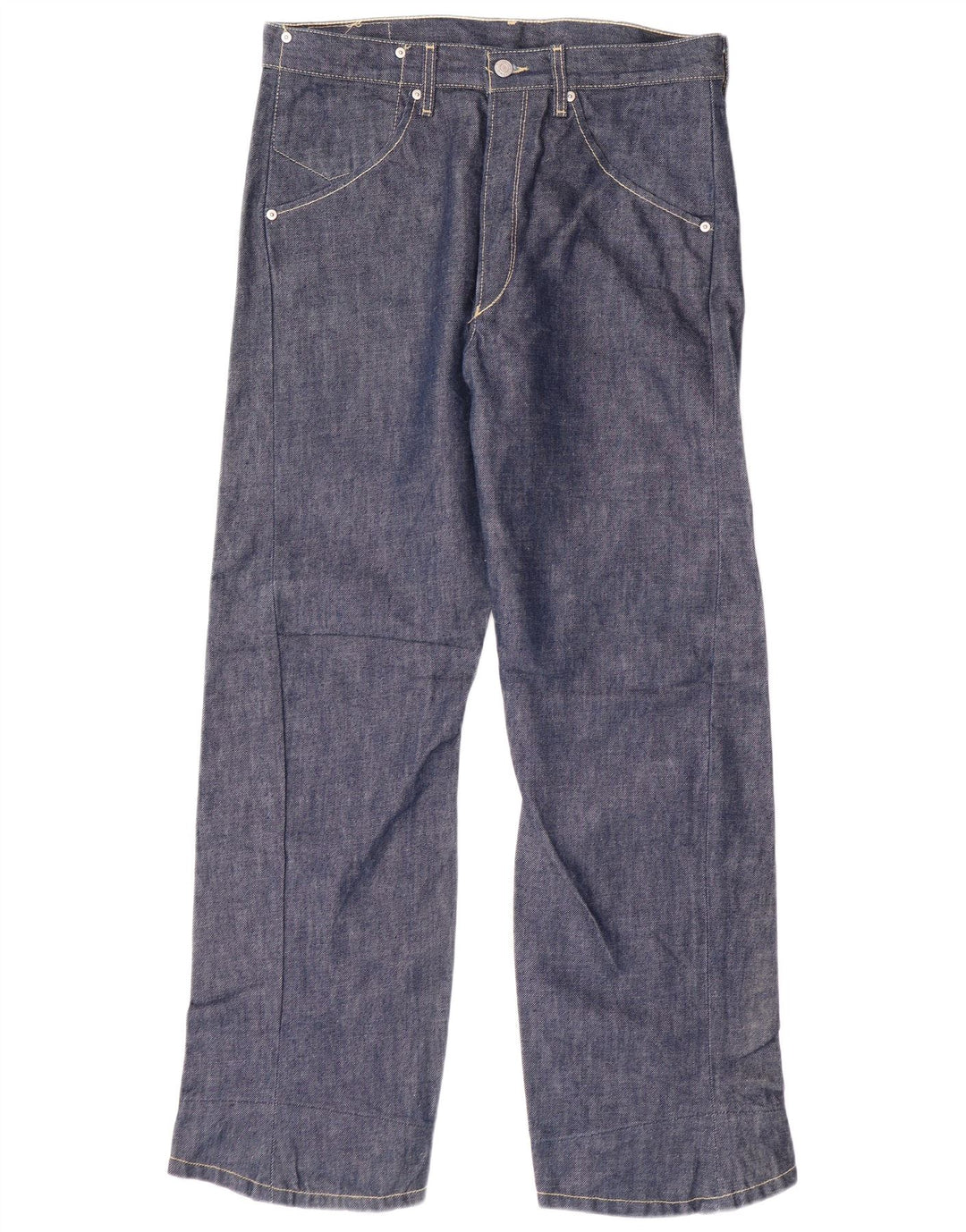 Мужские прямые джинсы LEVI'S 501 W32 L30 синие хлопковые классические