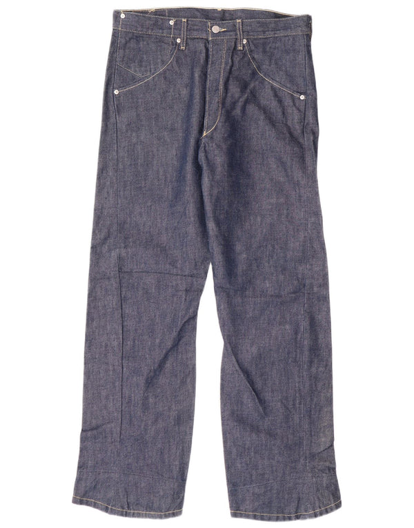 Мужские прямые джинсы LEVI'S 501 W32 L30 синие хлопковые классические