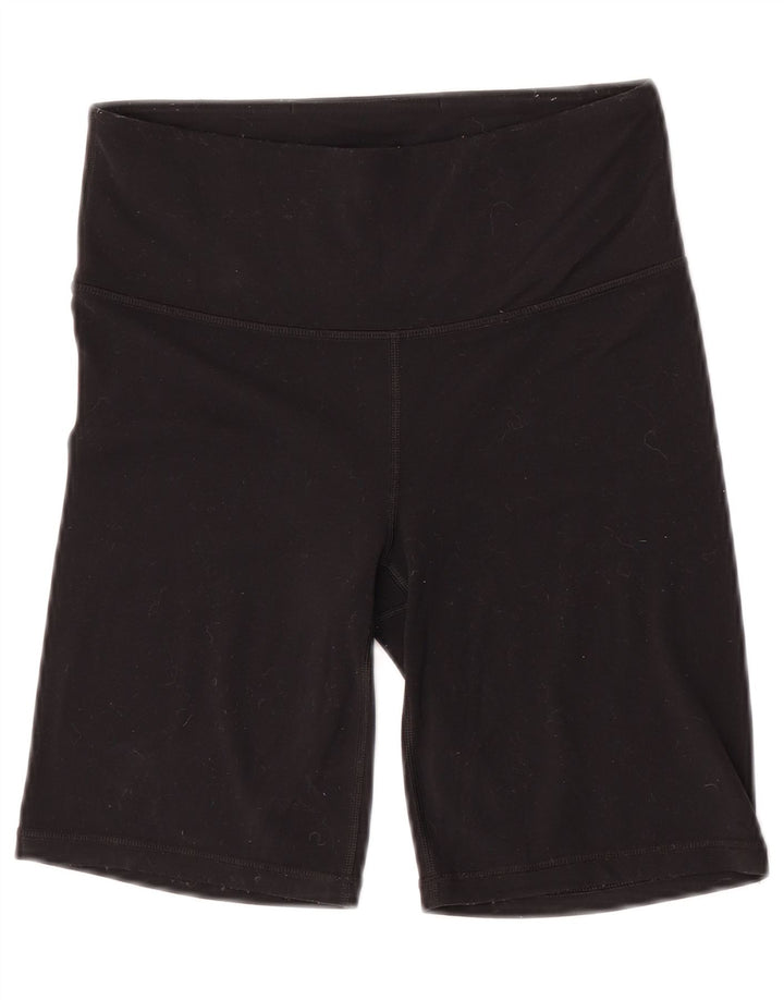Женские спортивные шорты Athleta UK 8, маленькие черные нейлоновые