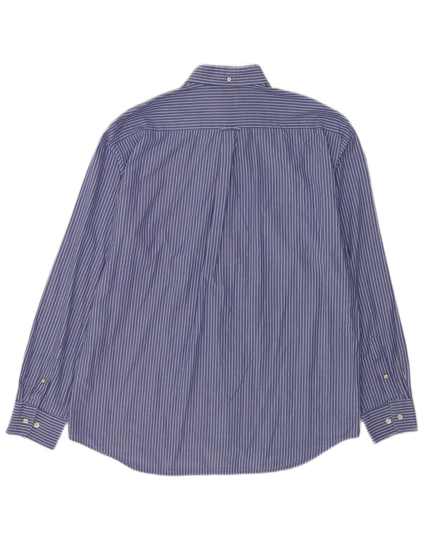 Мужская рубашка стандартного кроя Gant, размер 43/44, 17 1/2 XL, синяя хлопковая полоска