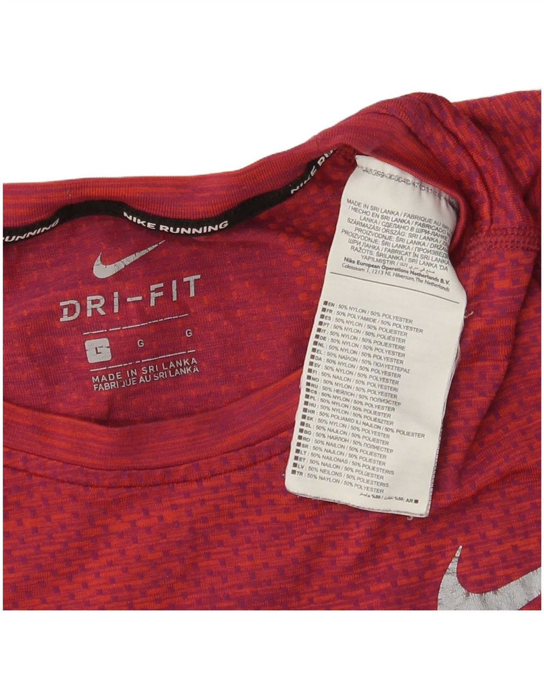 Мужская футболка Nike Dri Fit, большой красный нейлон