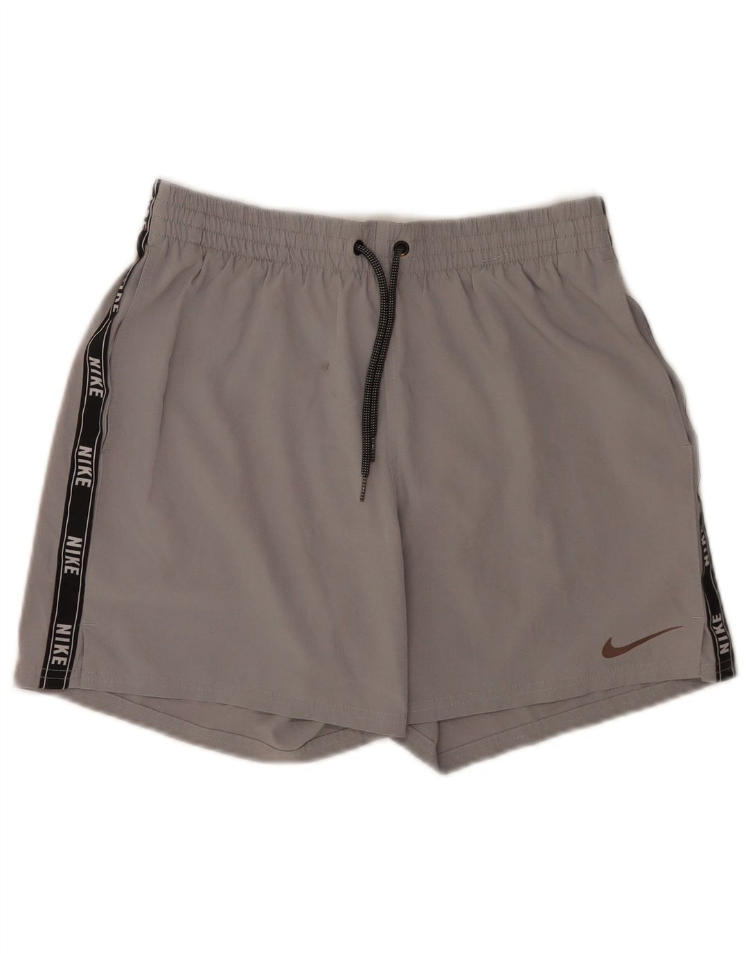 Мужские спортивные шорты Nike с графическим рисунком, средне-серые, полиэстер с цветными блоками