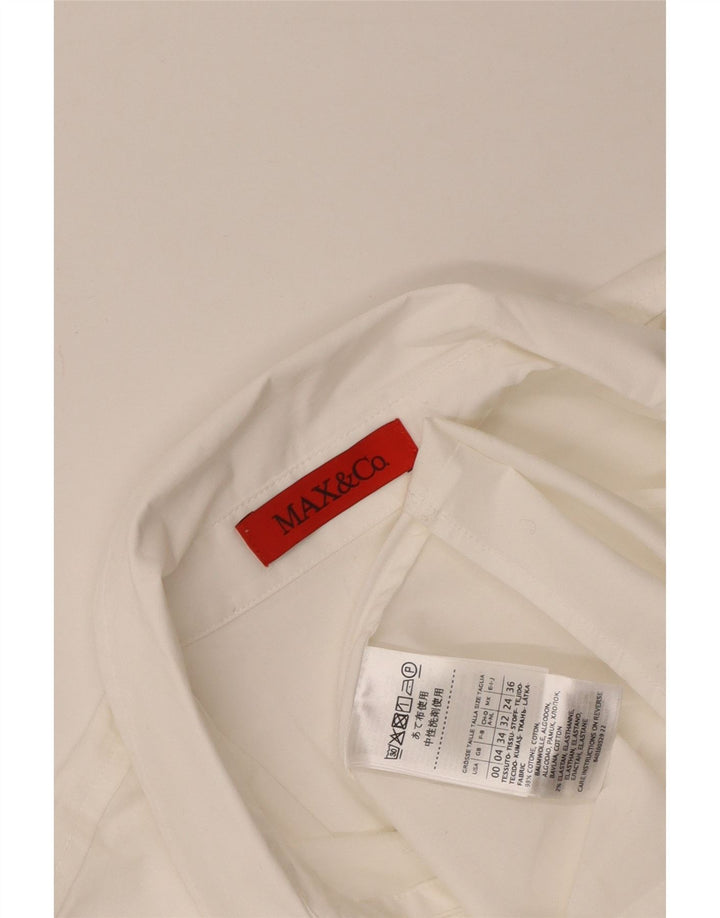 Женская рубашка Max & Co. UK 4 XS, белый хлопок