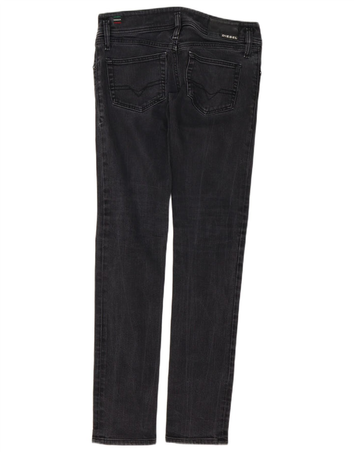 Женские узкие джинсы DIESEL Matic W27 L32, черный хлопок