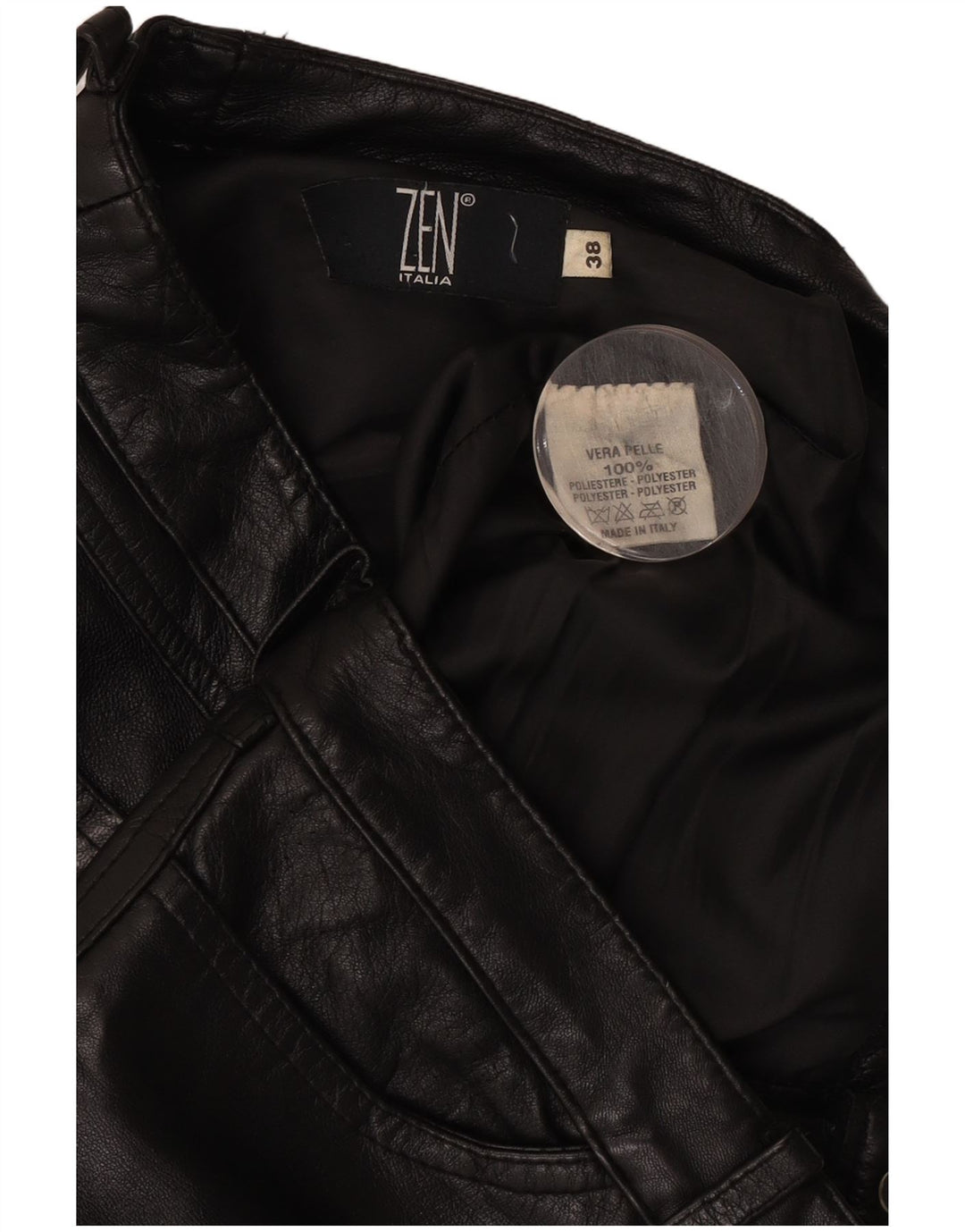Женские кожаные брюки Zen EU 38 Medium W28 L26 Черные кожаные