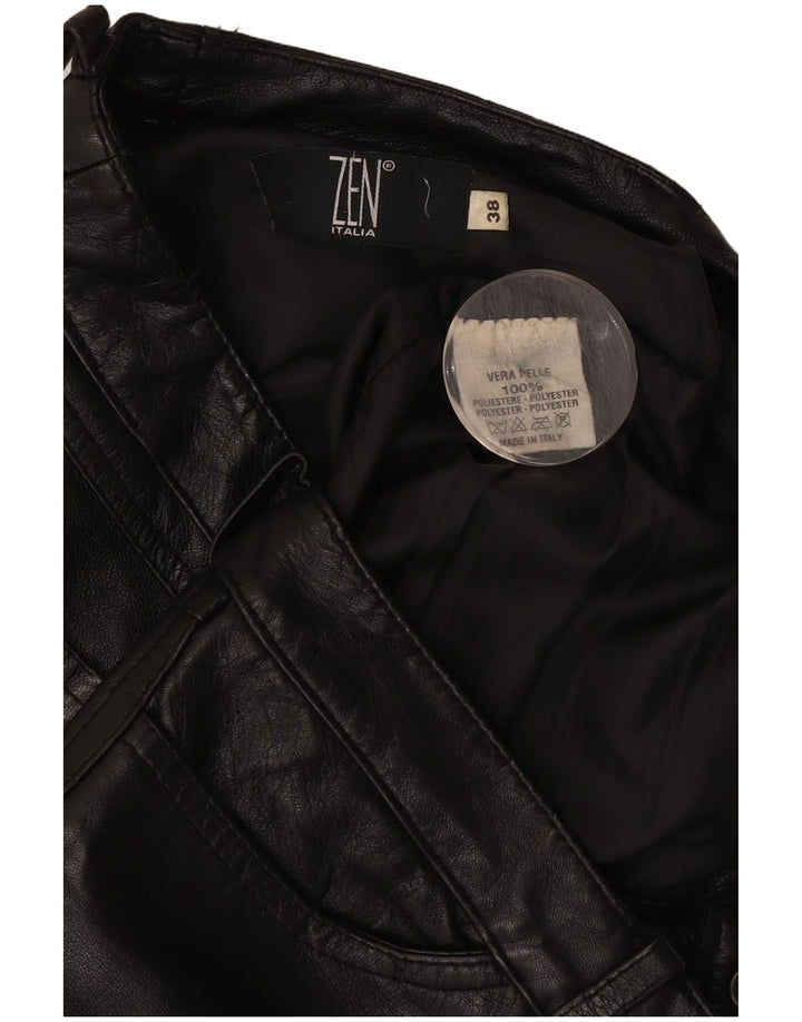 Женские кожаные брюки Zen EU 38 Medium W28 L26 Черные кожаные