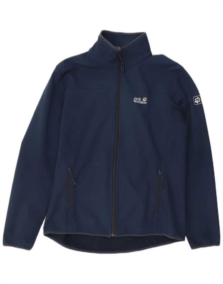 Мужской спортивный костюм JACK WOLFSKIN, верхняя куртка UK 36/38, маленький темно-синий полиэстер