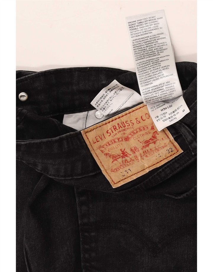 Мужские джинсы Levi's 511 Slim W34 L32, черный хлопок