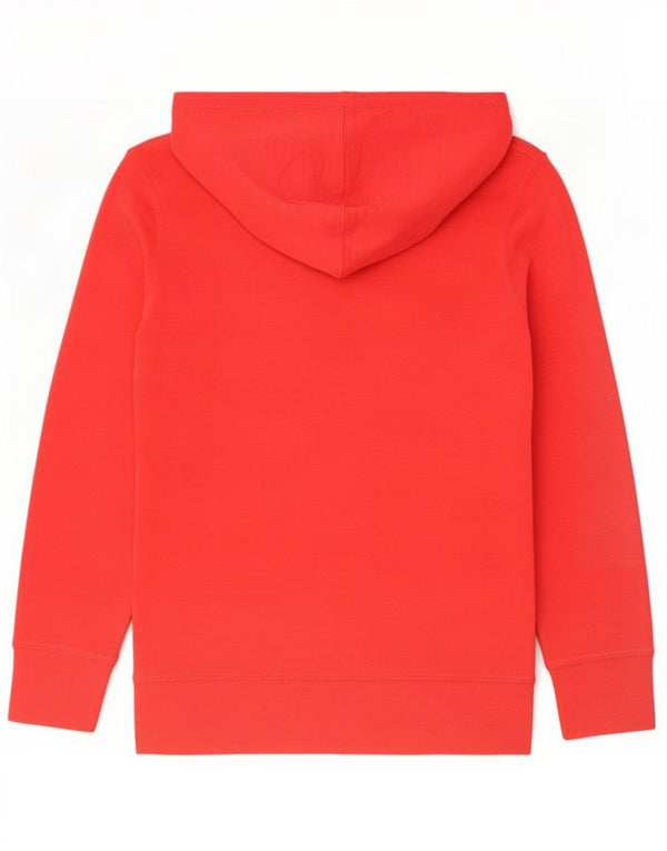 Джемпер с капюшоном Tommy Hilfiger для девочек 12–13 лет, большой красный, хлопковый