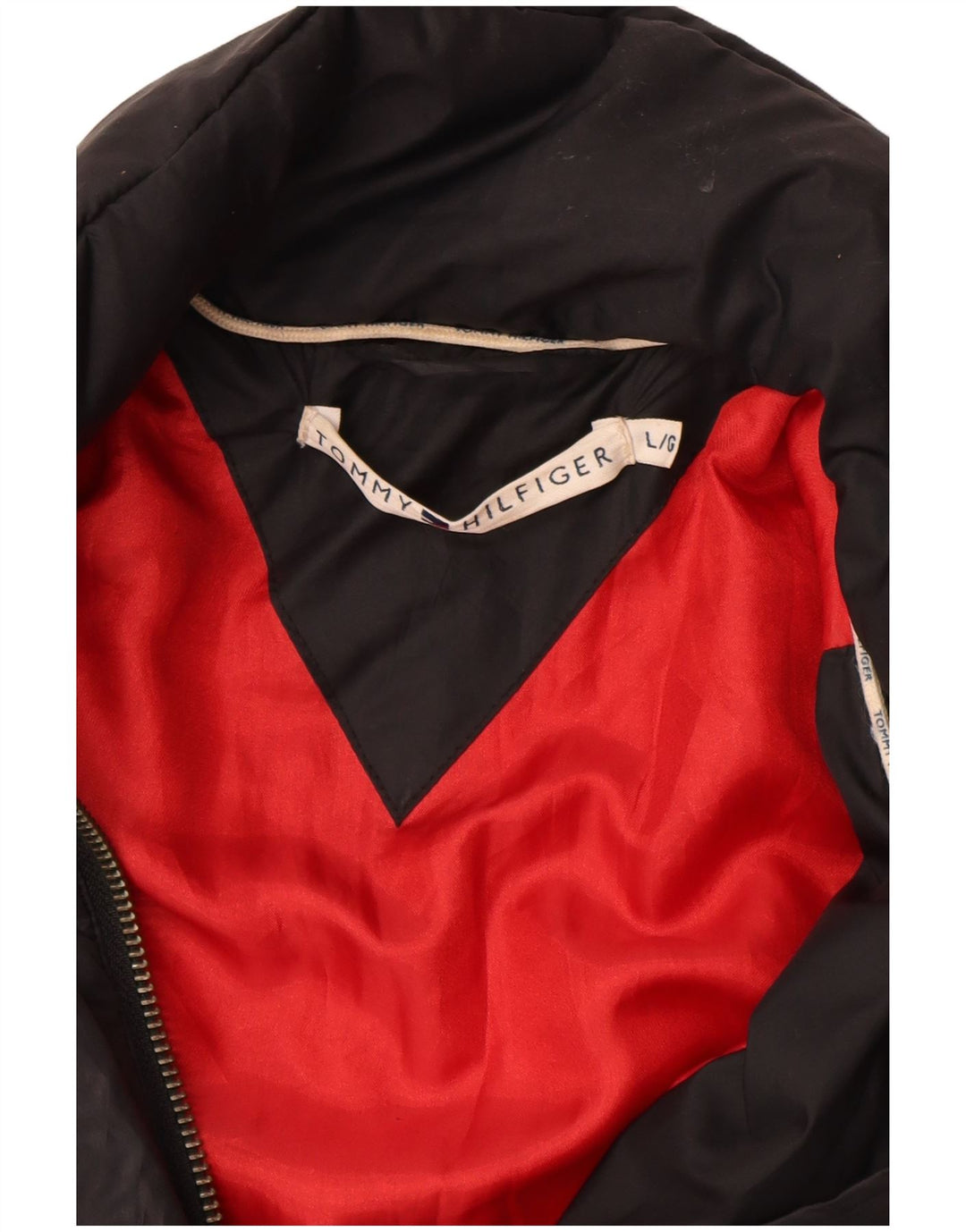 Женская стеганая куртка Tommy Hilfiger UK 16, большой черный полиэстер