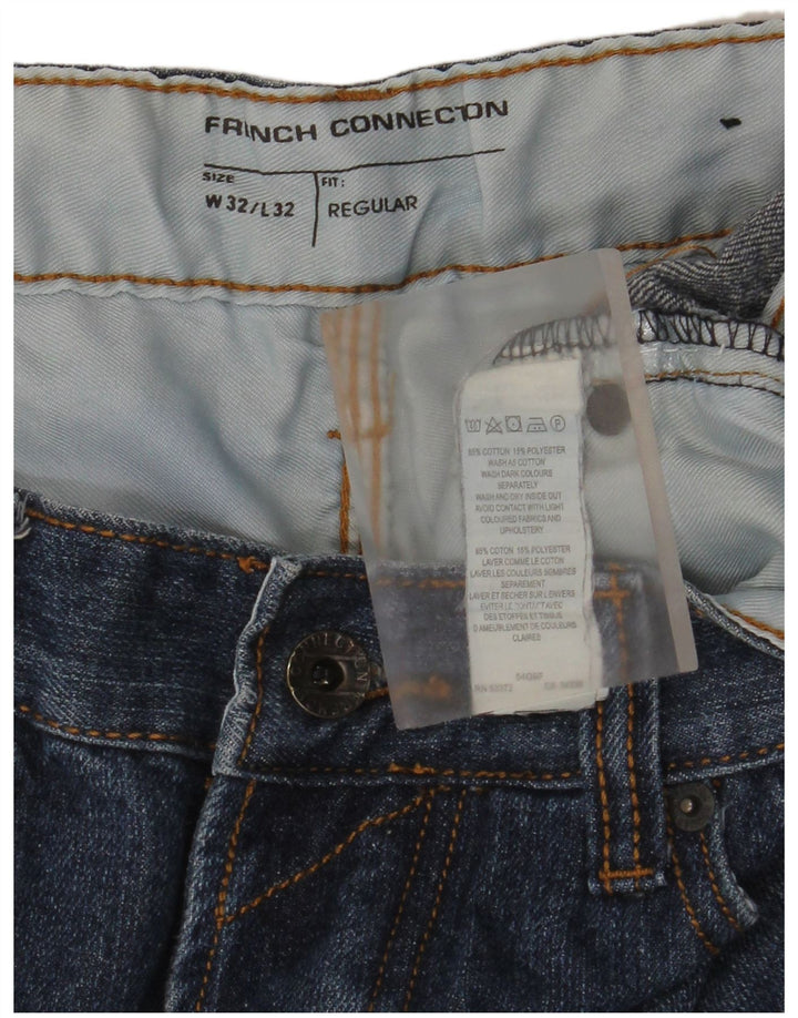Мужские прямые джинсы French Connection Regular W32 L32, синий хлопок