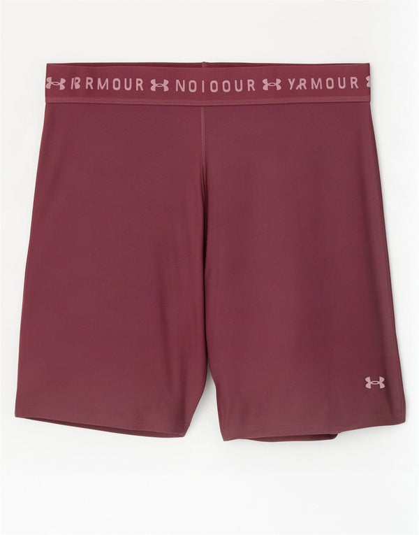 Женские спортивные шорты с графическим рисунком Under Armour UK 20, 2XL, бордовый полиэстер