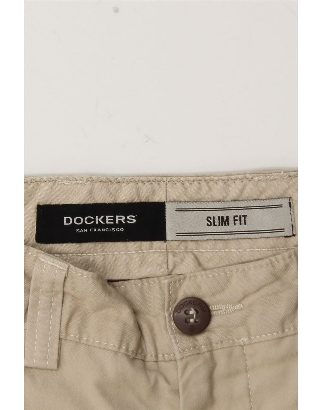 Мужские брюки-чиносы DOCKERS Slim Fit W36 L30, бежевый хлопок