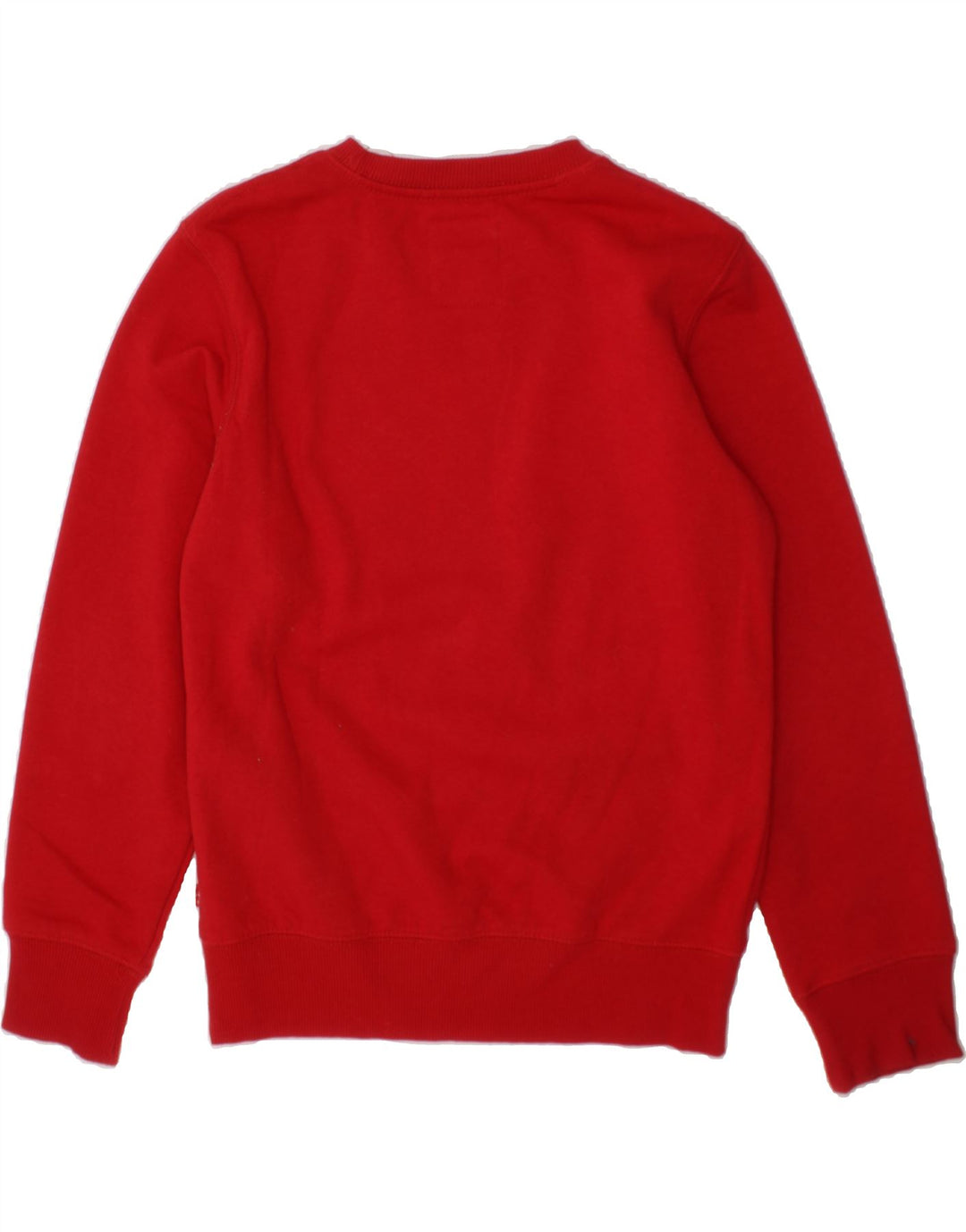 LEVI'S Boys Graphic Sweatshirt Jumper 11-12 Years Red Cotton Vintage Levi's and Second-Hand Levi's from Messina Hembry 