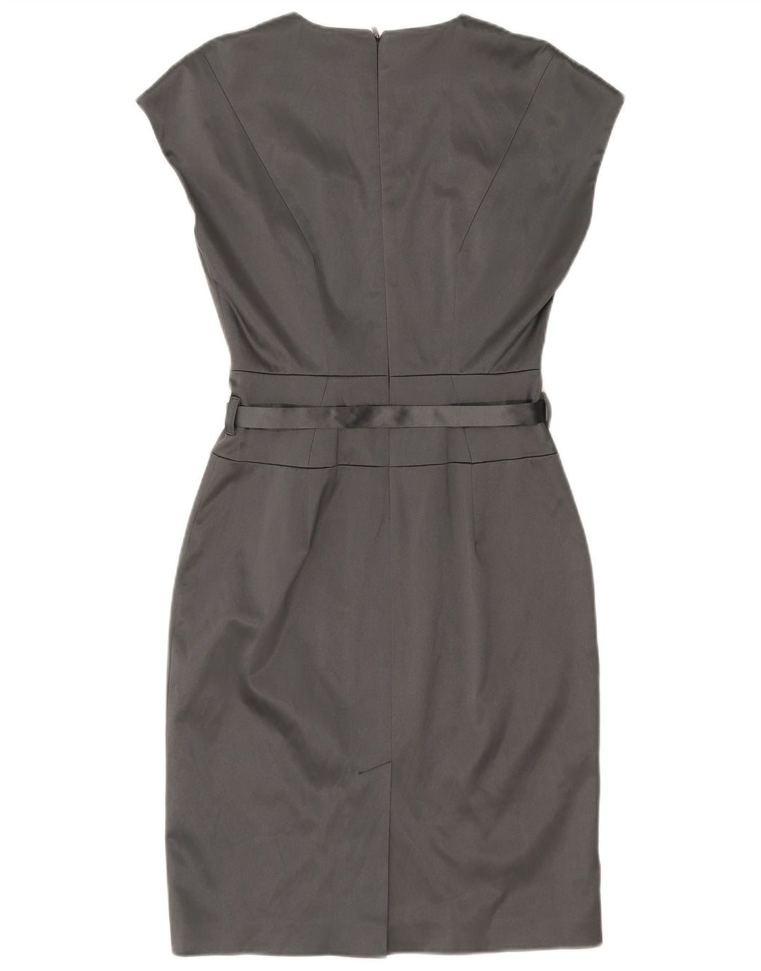 CALVIN KLEIN Womens Sheath Dress UK 10 Small  Grey Polyester