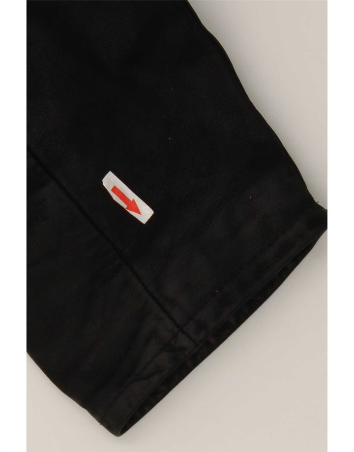 Винтажная мужская кожаная куртка UK 42 XL, черная кожа