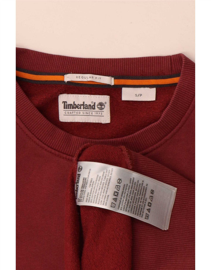 Мужской свитшот Timberland обычного кроя, маленький красный хлопковый джемпер