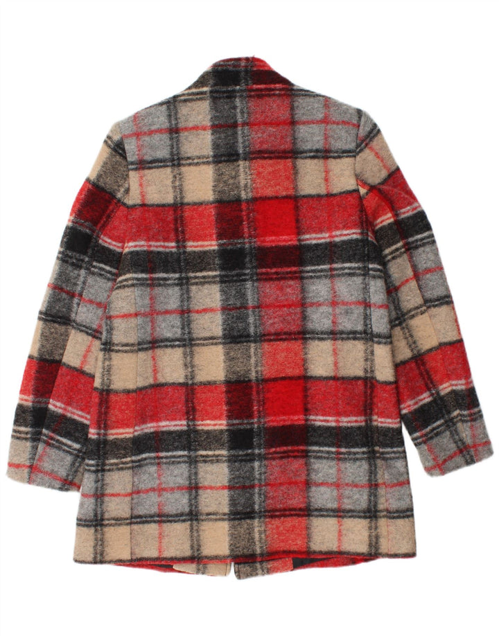 Женское пальто Eugen Klein UK 10, маленькое разноцветное шерстяное пальто в клетку