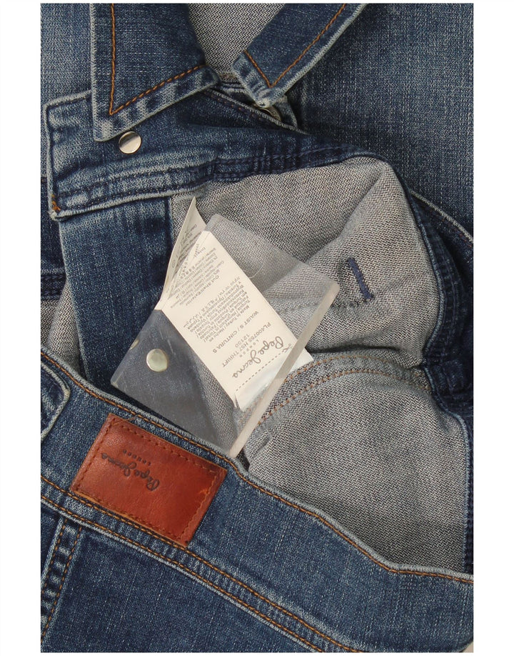 Женская джинсовая куртка PEPE Jeans UK 10, маленькая, темно-синяя, хлопковая