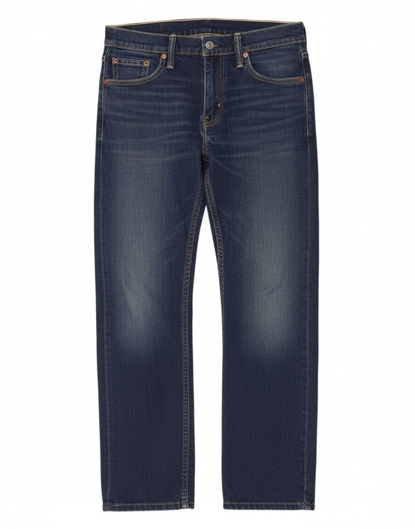 Мужские прямые джинсы Levi's 504 W28 L28 темно-синие, хлопок