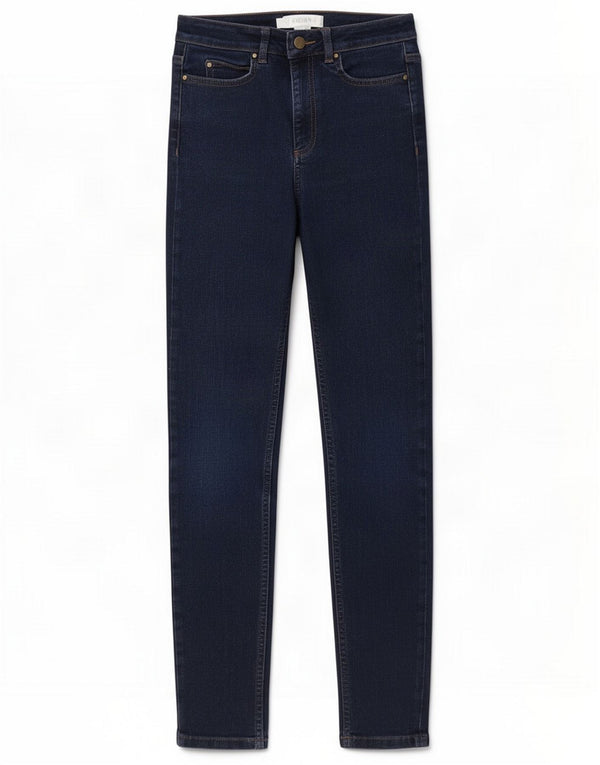 Женские джинсы скинни Hobbs UK 10 Small W27 L28 Темно-синий хлопок
