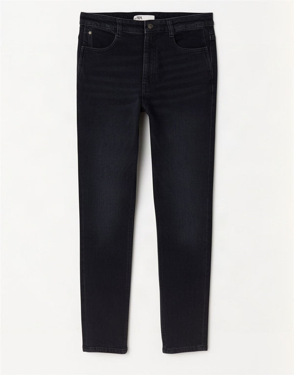 Женские джинсы скинни Zara EU 42, большие W32 L27, темно-синие