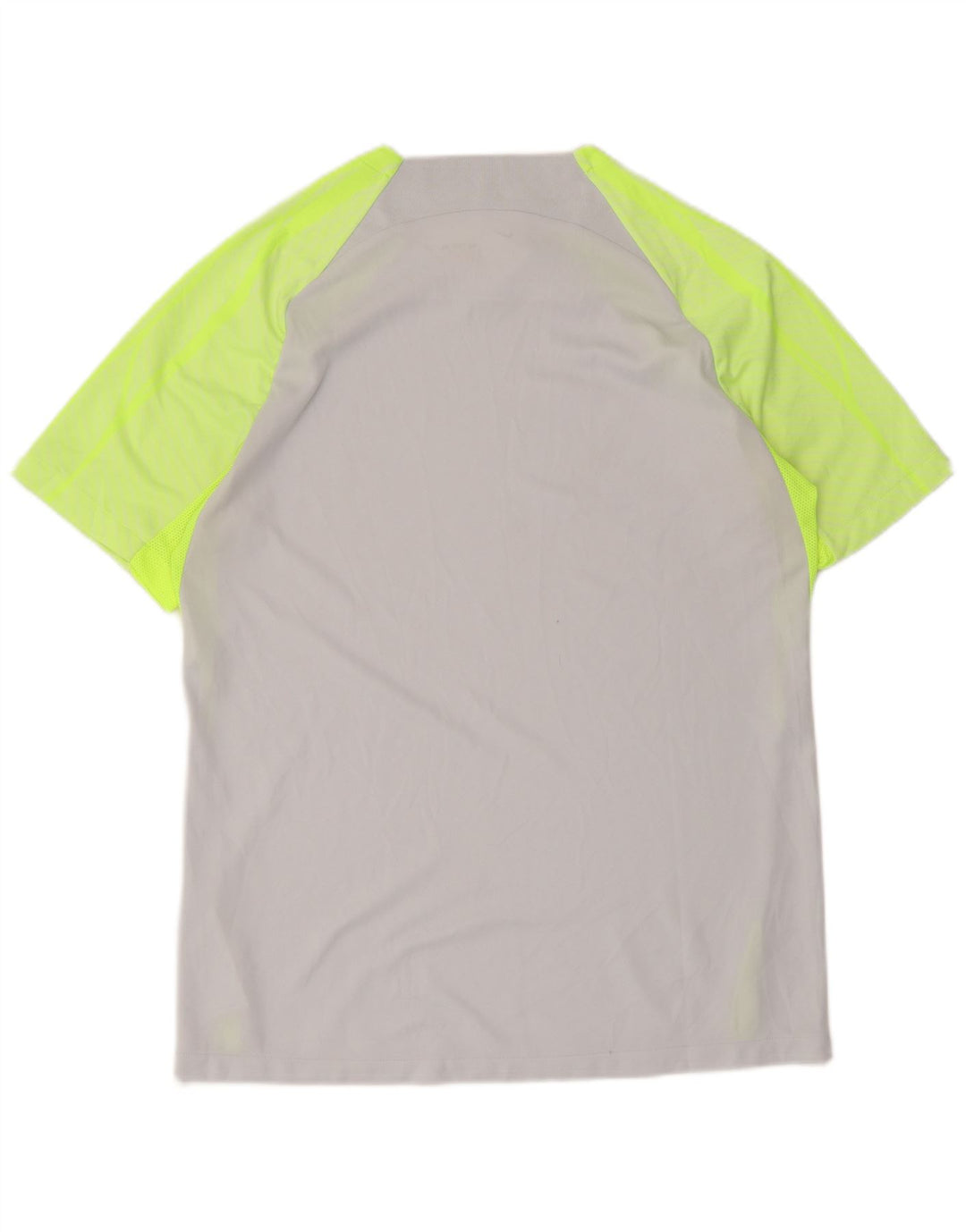 Мужская тонкая футболка Nike Dri Fit, большой серый полиэстер с цветными блоками
