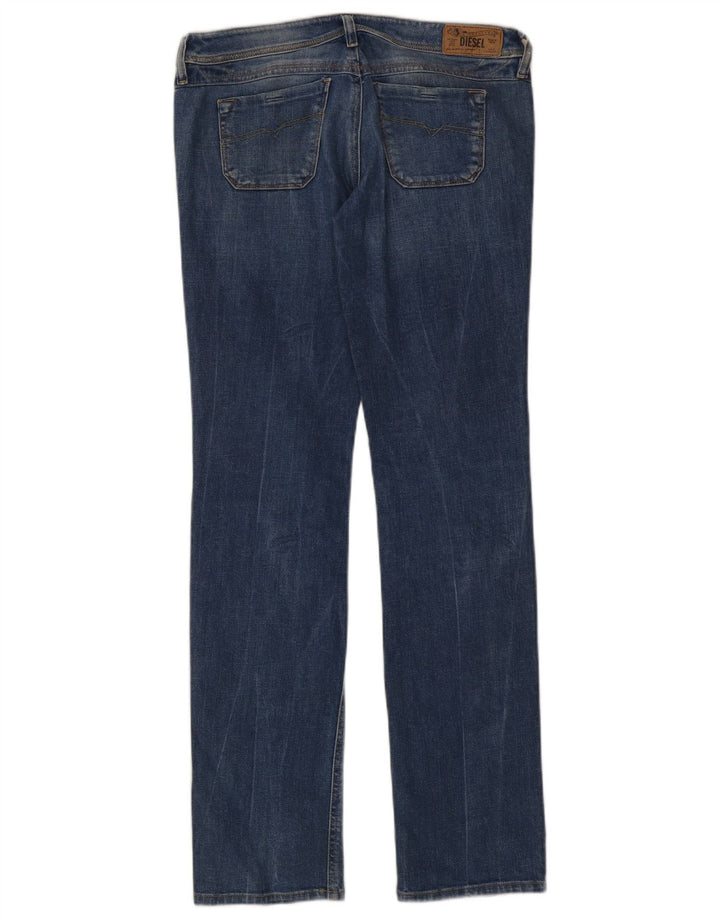 Женские узкие прямые джинсы Diesel Lowky Regular W29 L34, синий хлопок