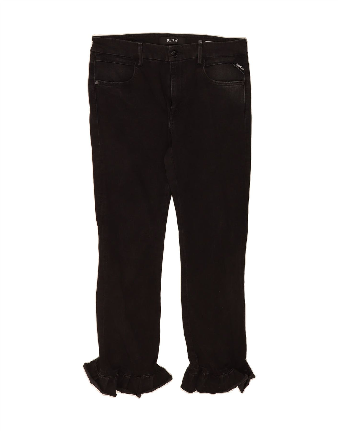 REPLAY Womens Slim Jeans W31 L28 Black Vintage Replay and Second-Hand Replay from Messina Hembry 