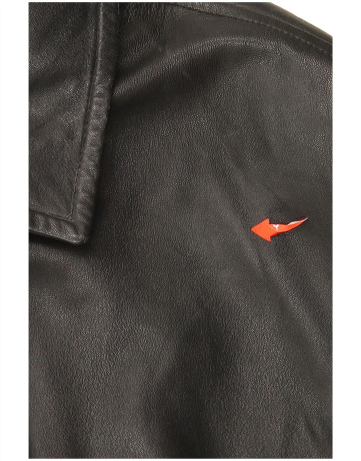 Мужская кожаная куртка Route 66 UK 42 XL, черная кожа