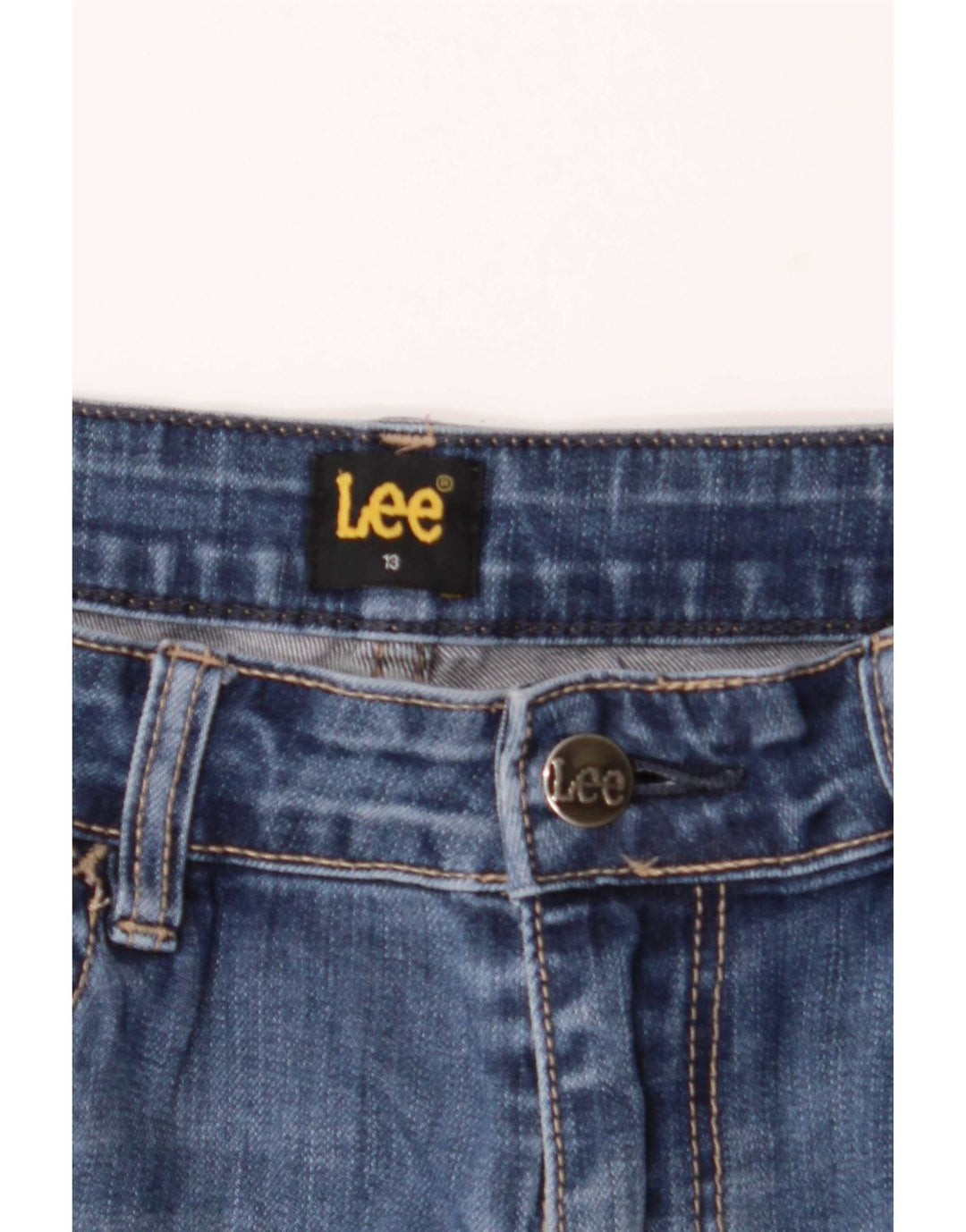 Женские джинсы Lee Bootcut US 13, большие размеры W32 L33, синий хлопок