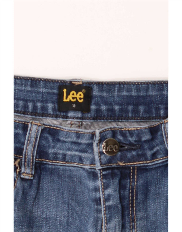 Женские джинсы Lee Bootcut US 13, большие размеры W32 L33, синий хлопок