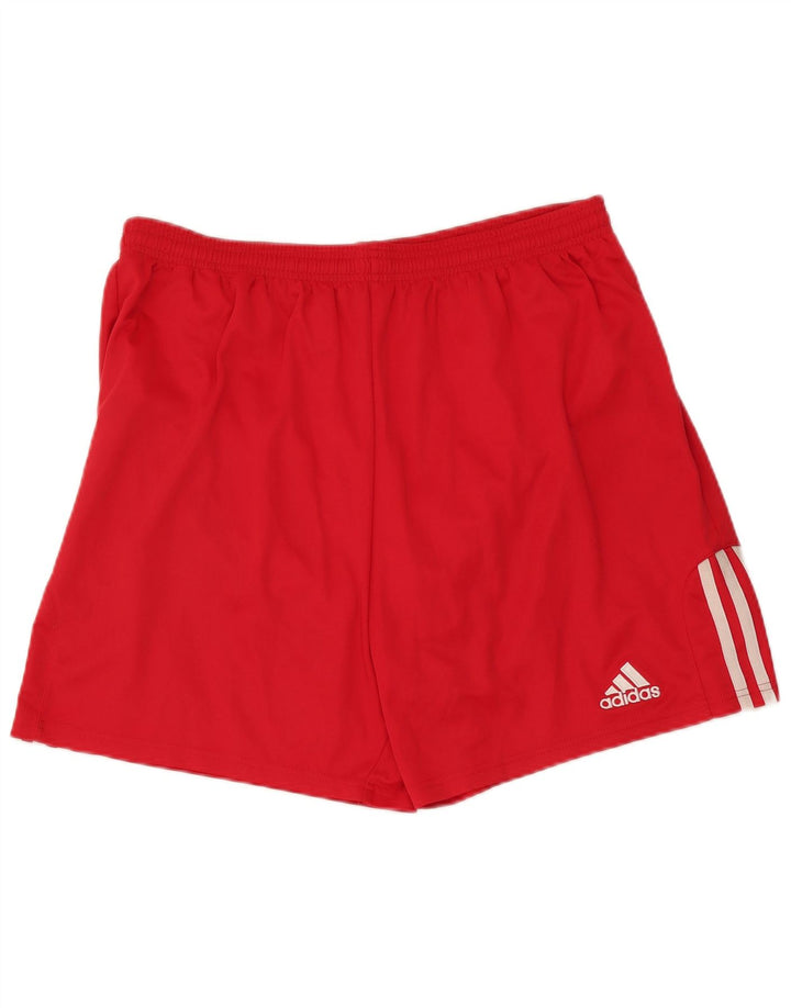 ADIDAS Mens Climalite Sport Shorts Large Red