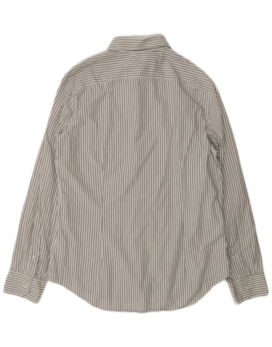 Рубашка мужская BENETTON 2XL, хлопок в белую полоску