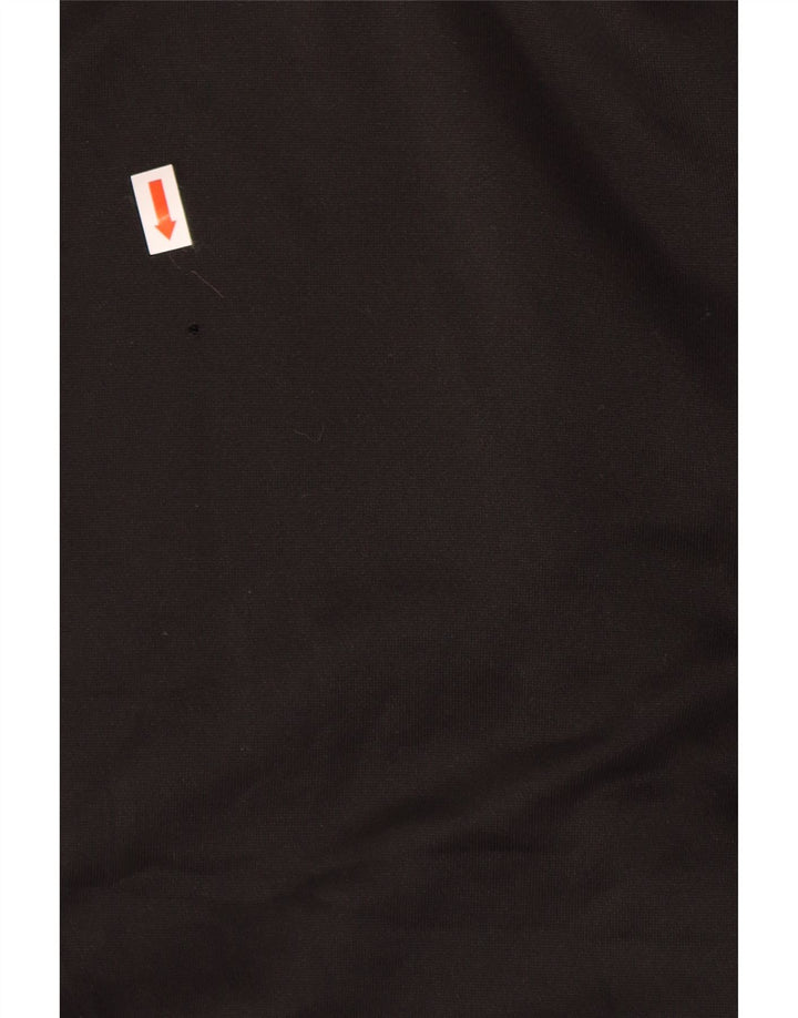 Мужская спортивная куртка ADIDAS, большая черная полиэстер с цветными блоками