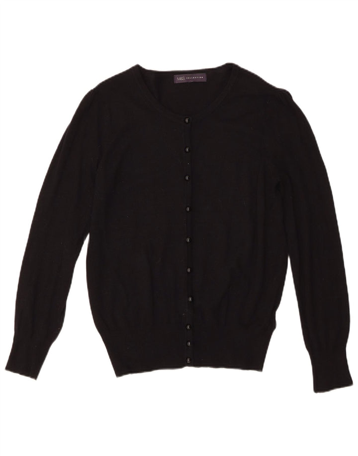 Женский кардиган Marks & Spencer UK 10, маленький черный вискоза